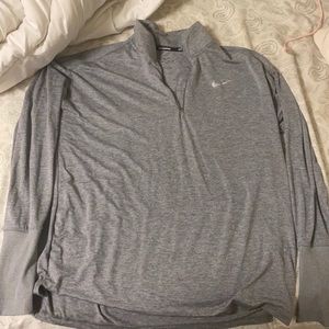 Grey Nike Drifit Running Top